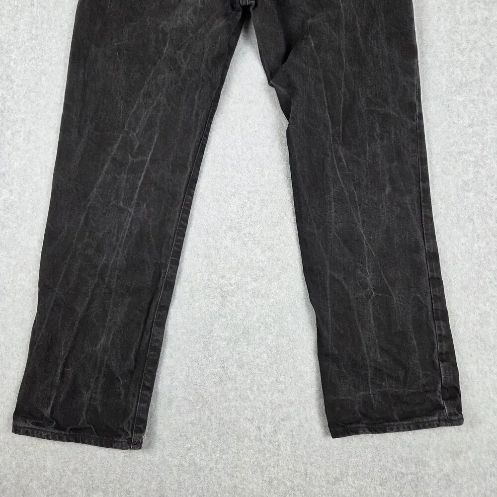 Gap Mens 34x29 Black Straight Leg Jeans